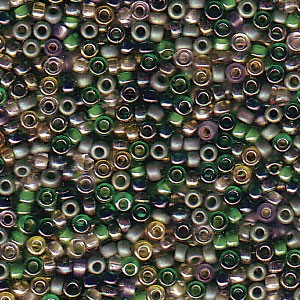 Miyuki Rocailles Perlen 1,5mm Mix57 Spring Leaves ca 11 Gr.